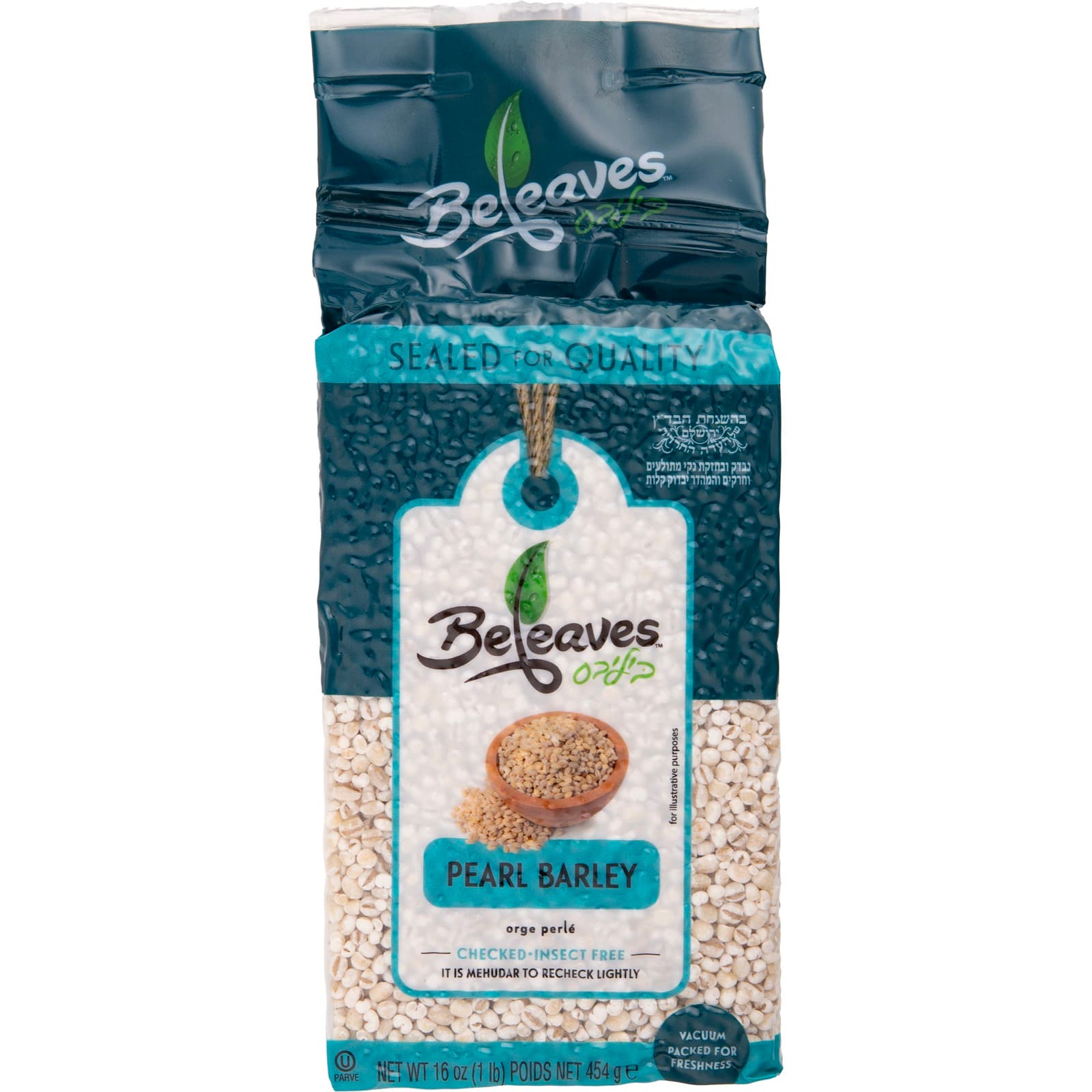 Barley Pearl with serving ideas and fresh ingredients