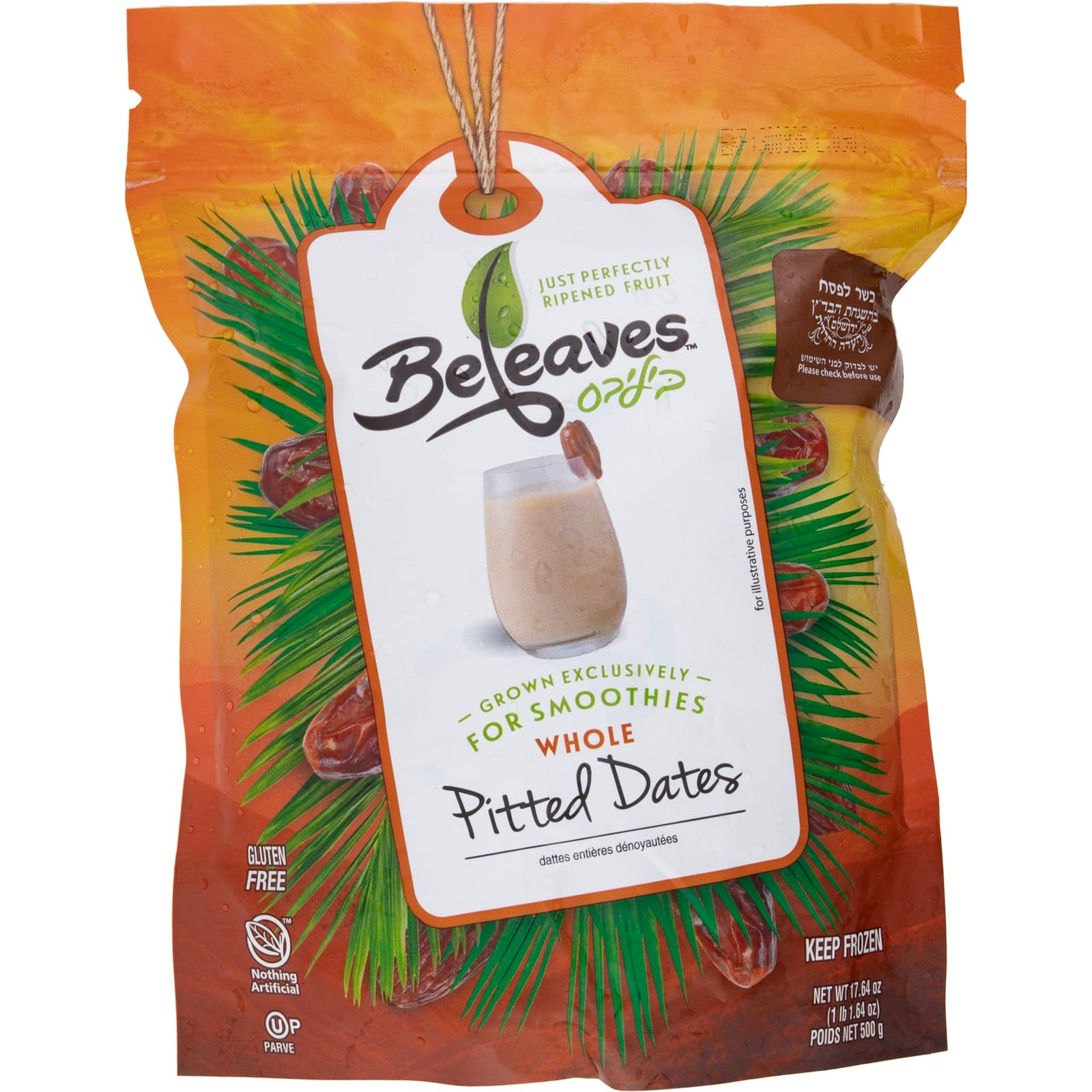 Frozen Dates Pitted with serving ideas and fresh ingredients