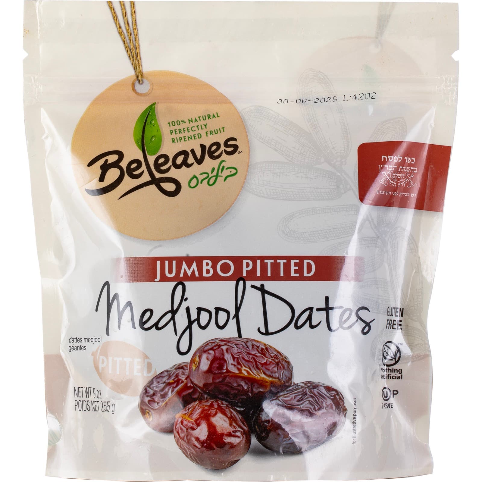 Medjool Pitted Jumbo Dates with serving ideas and fresh ingredients