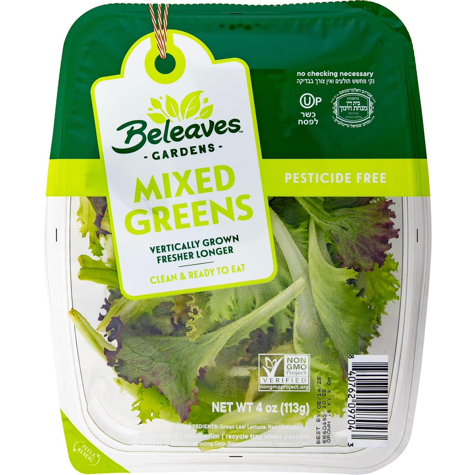 Mixed Greens with serving ideas and fresh ingredients