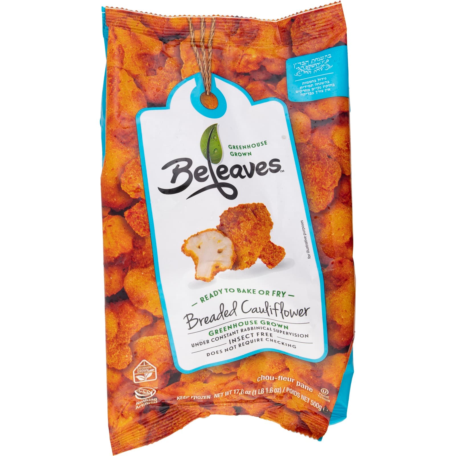 Breaded Cauliflower with serving ideas and fresh ingredients