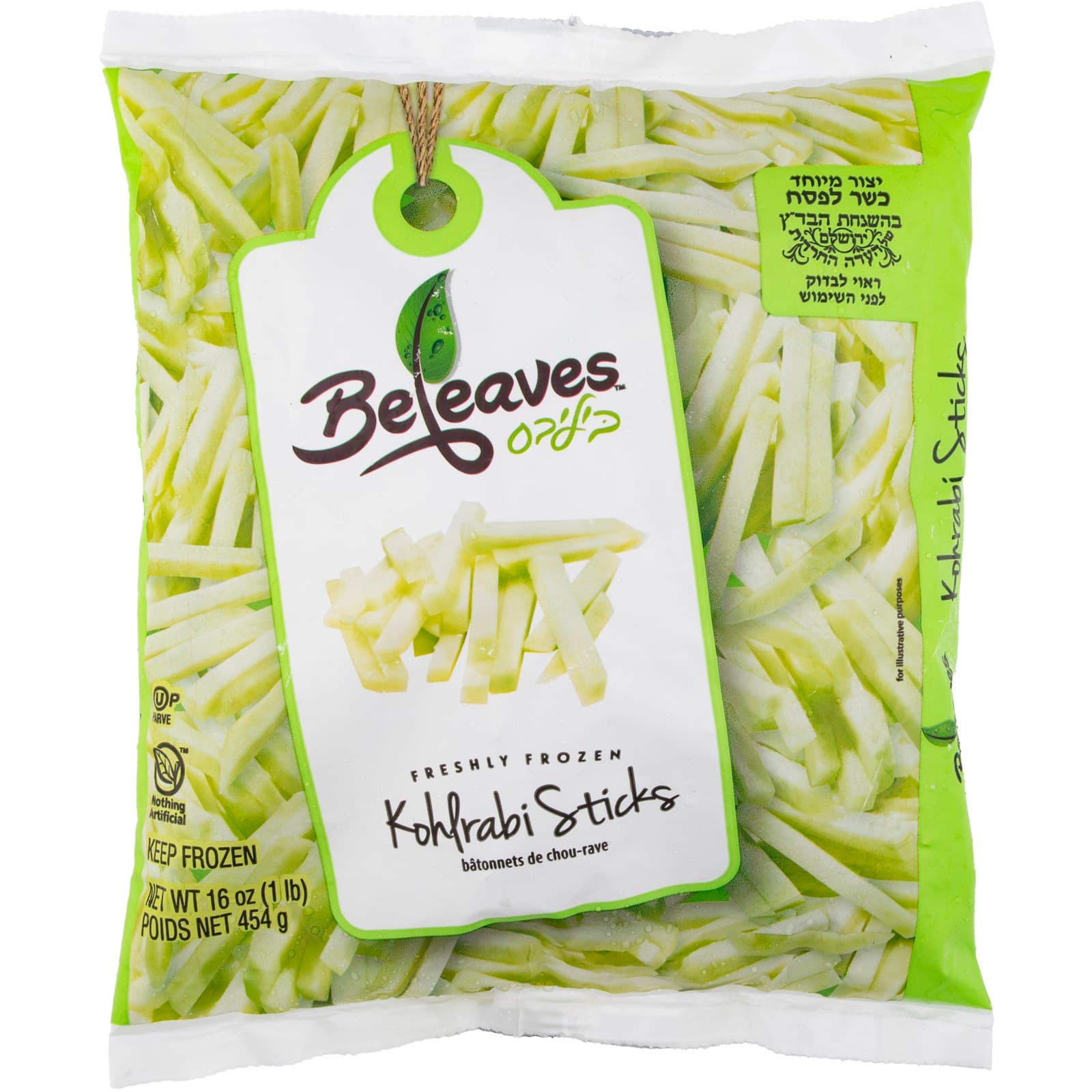 Kohlrabi Sticks with serving ideas and fresh ingredients