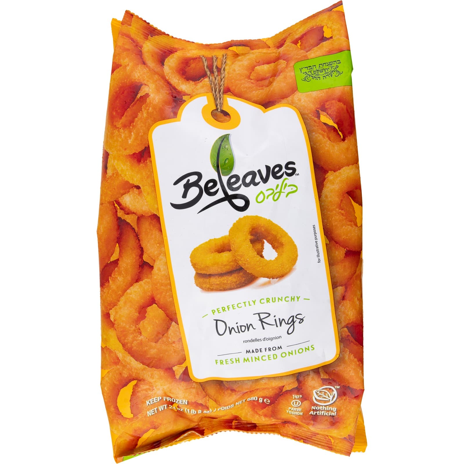 Onion Rings with serving ideas and fresh ingredients